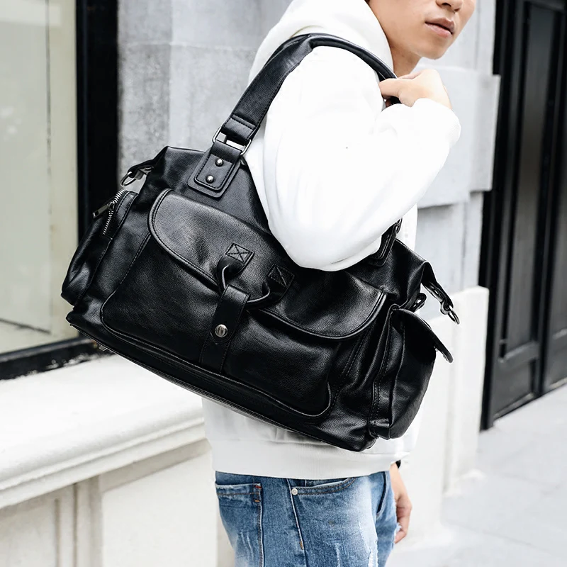 Business Men Travel Bags Large Capacity Brand Casual Black Travel Handbags High Quality Man Shoulder Bags High capacity