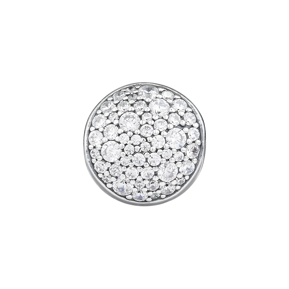 

Christmas Pave Sphere Charm CZ Fits 925 sterling silver original Bracelets For Woman DIY Beads for jewelry making