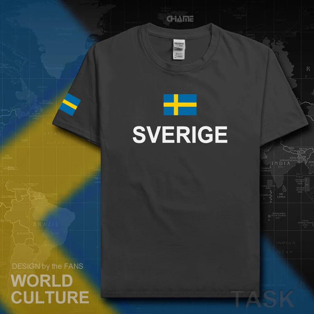 Sweden Sverige man t shirts Swedish Swede tshirt 2017 jerseys nation team t-shirt meeting fitness gyms clothing tees country SE