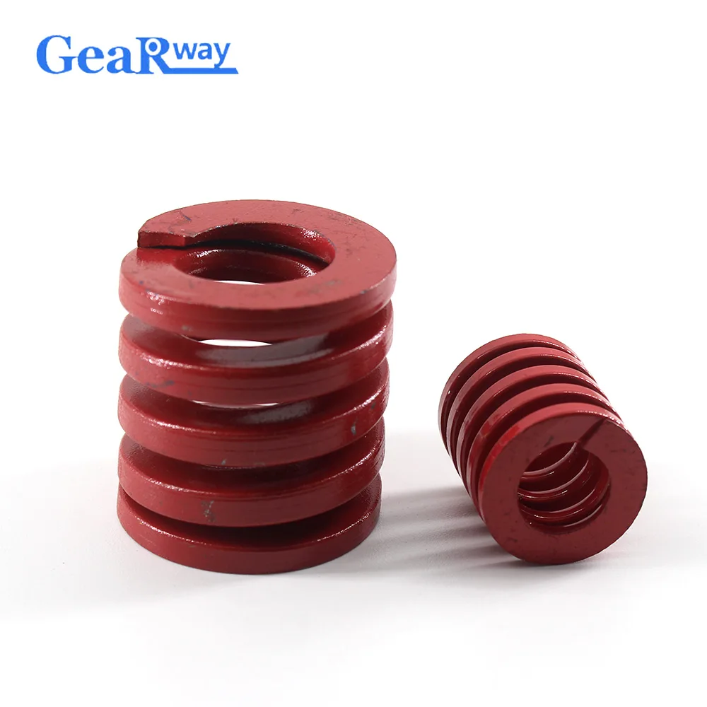 Gearway Red Die Spring Long 38% Compression Ratio Mold Spring TM60x60/60x65/60x70/60x95/60x100mm Mould Die Compression Spring