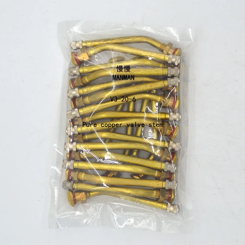 20pcs V3.20.6 High Quality Brass Air Tyre Valve Extension Car Truck Motorcycle Wheel Tires Parts