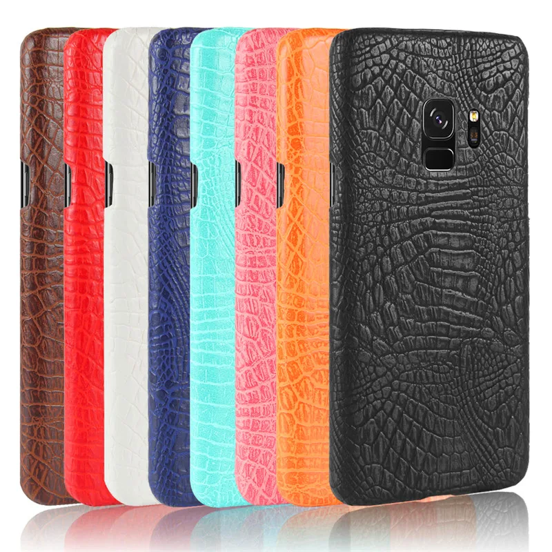 For Samsung S9 Case Quality PC Crocodile Grain Back Cover Hard Case for Samsung Galaxy S9 S 9 G960 G9600 SM-G960F G960F SM-G960U