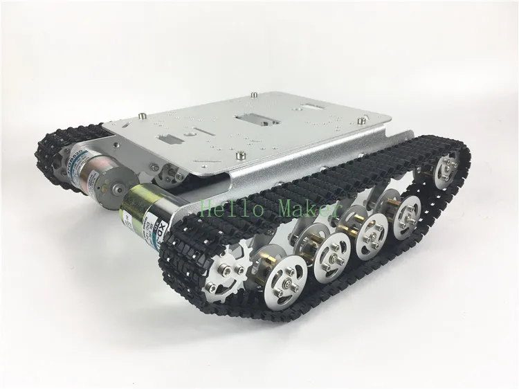 Tanque amortiguador TS100, chasis de coche con orugas, 37 motores, Robot de plataforma de desarrollo de coche inteligente