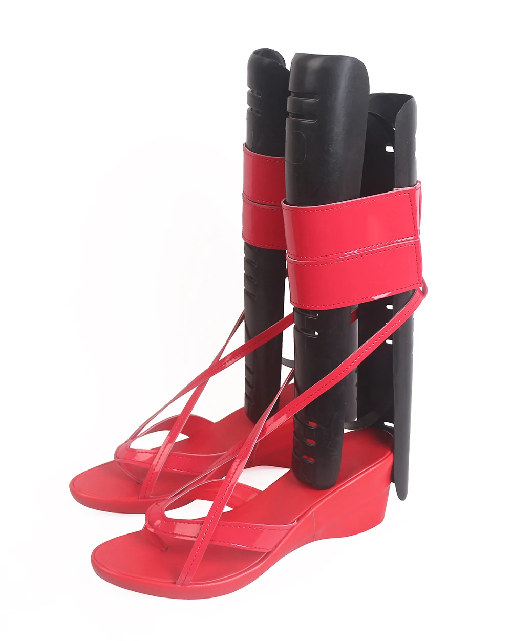 Bottes de Cosplay rouges, sur mesure, pour le projet de TouHou, Hakurei, Reimu