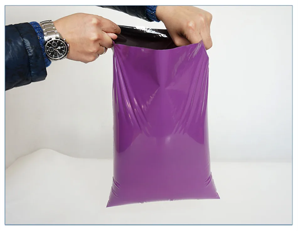 

45*60cm Purple Color Poly Self-Adhesive Mailing Bags Courier Poly Plastic Bags Express Mail Packing Bag 100pcs/lot Free shipping