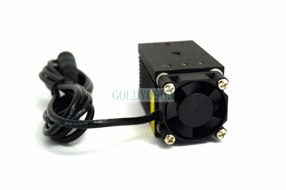 12V Power 405nm 200mw Ajustable Blue/Violet Dot Laser Module w/USPlug for Cutting