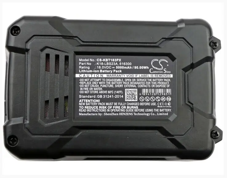 

Cameron Sino 5000mAh battery for KOBALT K18LD-26A 616300 K18-LBS23A Power Tools Battery