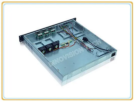 Chassi de montagem de raquete 1u compacto com estrutura de servidor de painel frontal de alumínio elegante