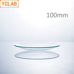 YCLAB-cubierta de vaso de vidrio para reloj, equipo de laboratorio químico de vidrio duro abombado, 100mm