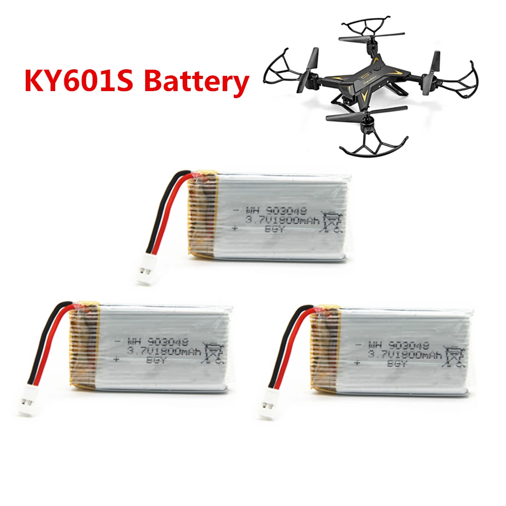 KY601Sแบตเตอรี่3.7V 1800MAh Lipoแบตเตอรี่RC Quadcopterของเล่นอุปกรณ์เสริมอะไหล่