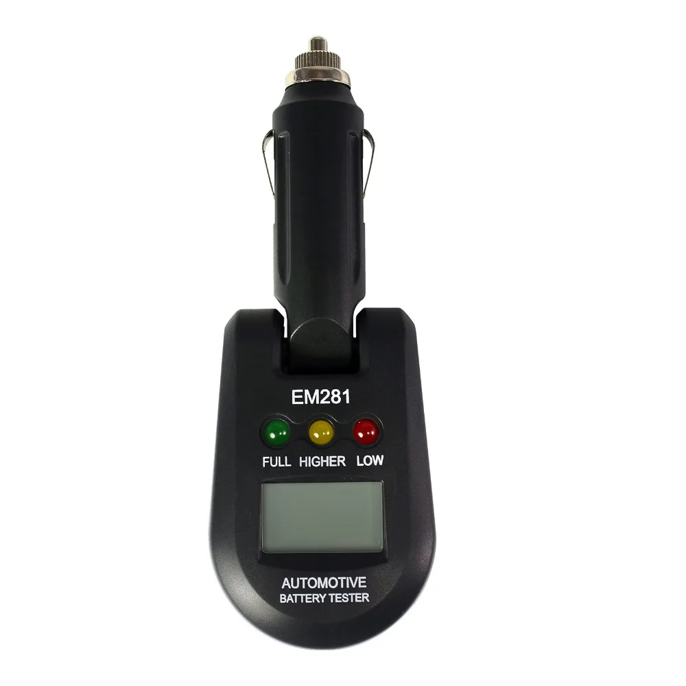 Mini 12V-24V Automotive Battery Tester LCD Bar Indication Battery Load Tester Electrical Battery Analyzer all-sun EM281