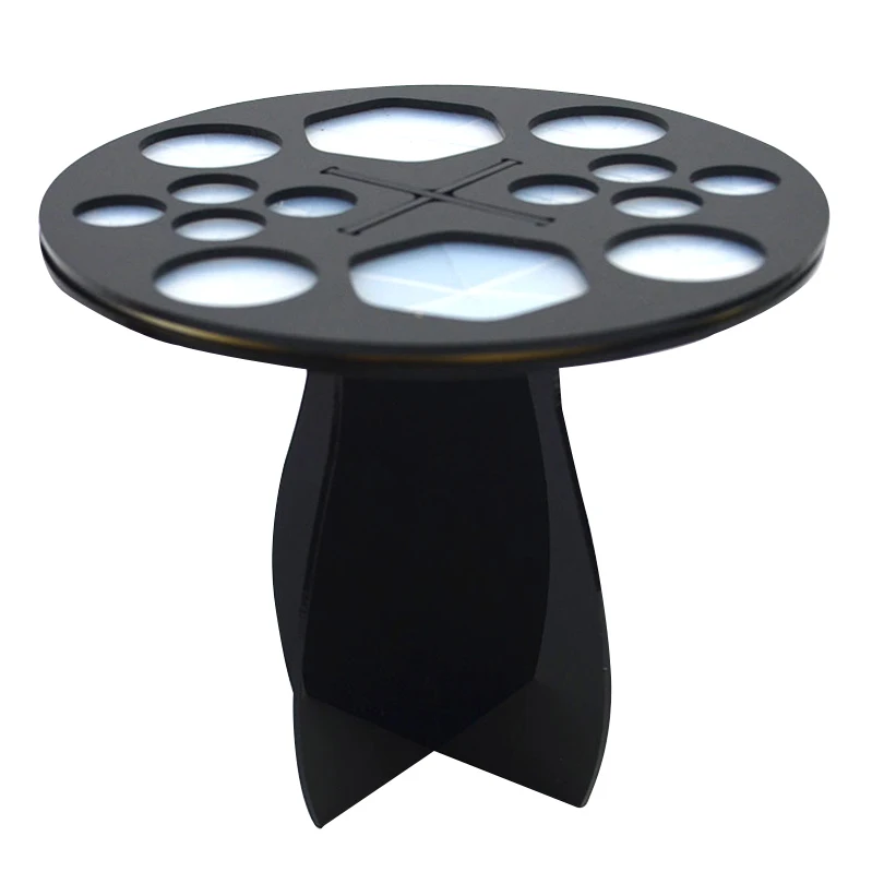 SAIANTTH Round type makeup brushes drying rack acrylic cosmetic brush clothes holder hanging Dry brush artifact maquiagem beauty