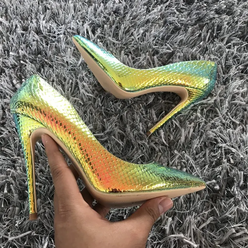 2023 wiosna buty markowe damskie szpilki kobiet pumpy damskie wysokiej buty na obcasie buty damskie nadruk z wężem kobiety pompy 8 10 12 cm
