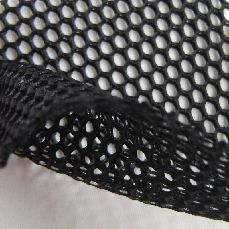 French Honeycomb Mesh Fabric for Sewing Cloth, Black Hexagon, High Quality, White Net, Knitted T-Show Apparel, Classic, 1 Yard