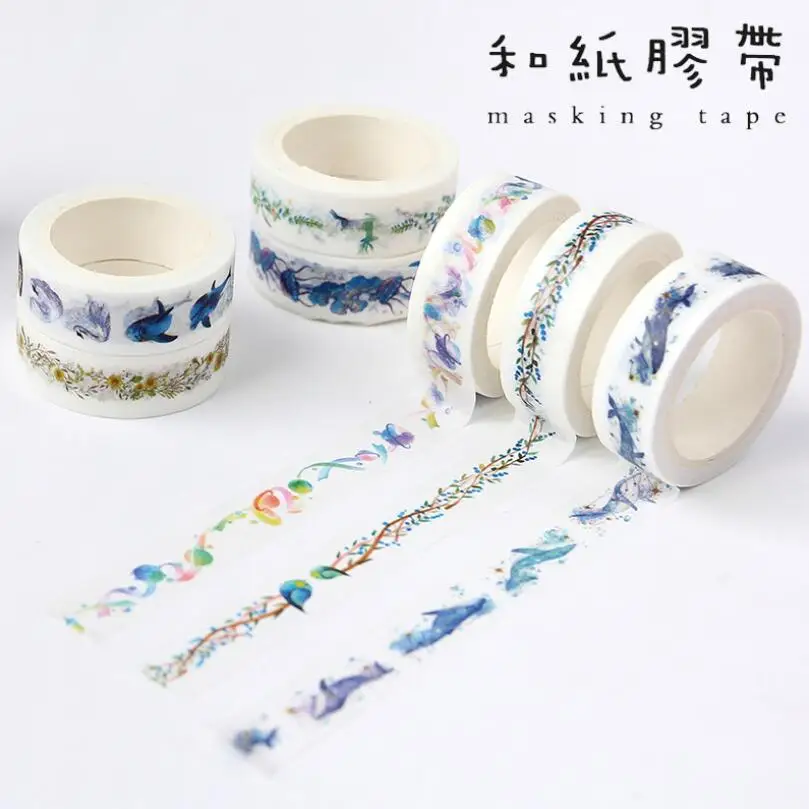 New Original Masking Washi Tape Hand-painted Fresh DIY Decoration Seamless Adhesive Tape Stickers