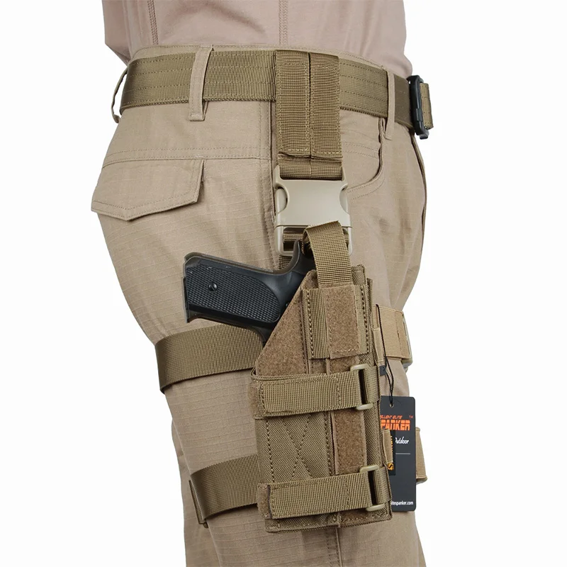 EXCELLENT ELITE SPANKER Drop-Leg-Plattenholster für Rechtshänder, taktische Oberschenkeltasche, Molle-Gewehrholster – Detail 11