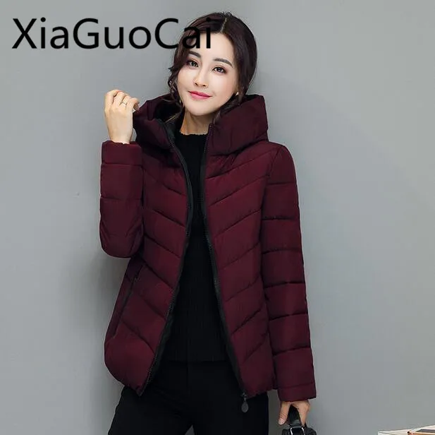 High Brand Winter Women Jackets Padded Slim Hooded Beautiful Coats Cotton A-line Female Parkas Waterproof Clothing Z518 35