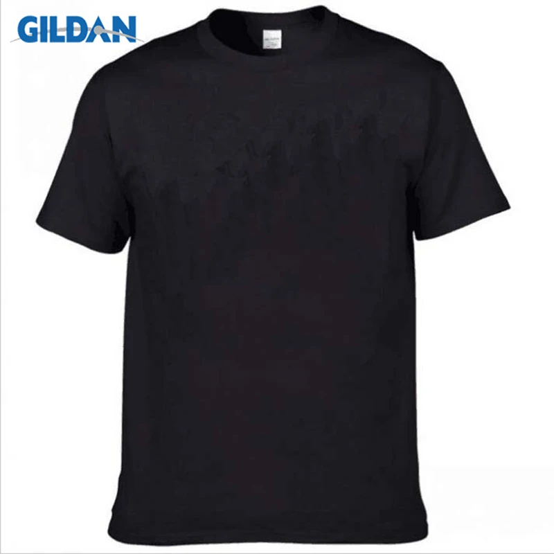 GILDAN Brand Blank T-Shirt Men Short Sleeve Tshirts Solid 100% Cotton Homme Tee Shirt 3XL Summer Men Clothings Plus Size XS-5XL