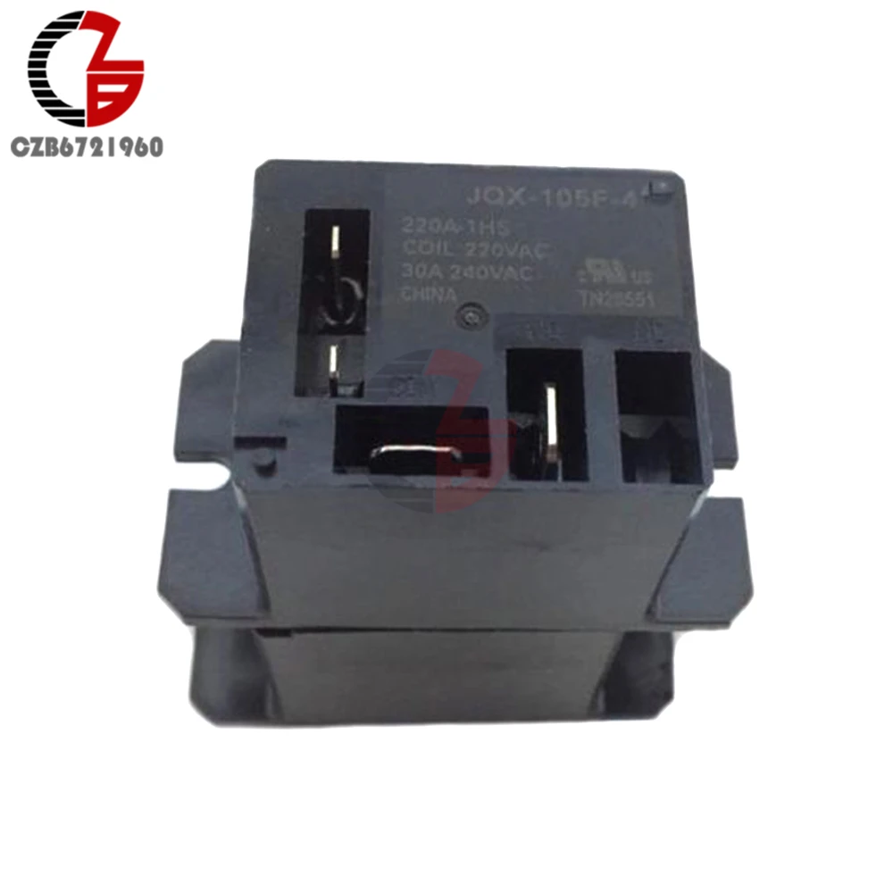 Air Condition Relay JQX-105F-4-220V-1HS Relay AC 220V 30A HF105F 4 Pin for Air Conditioner