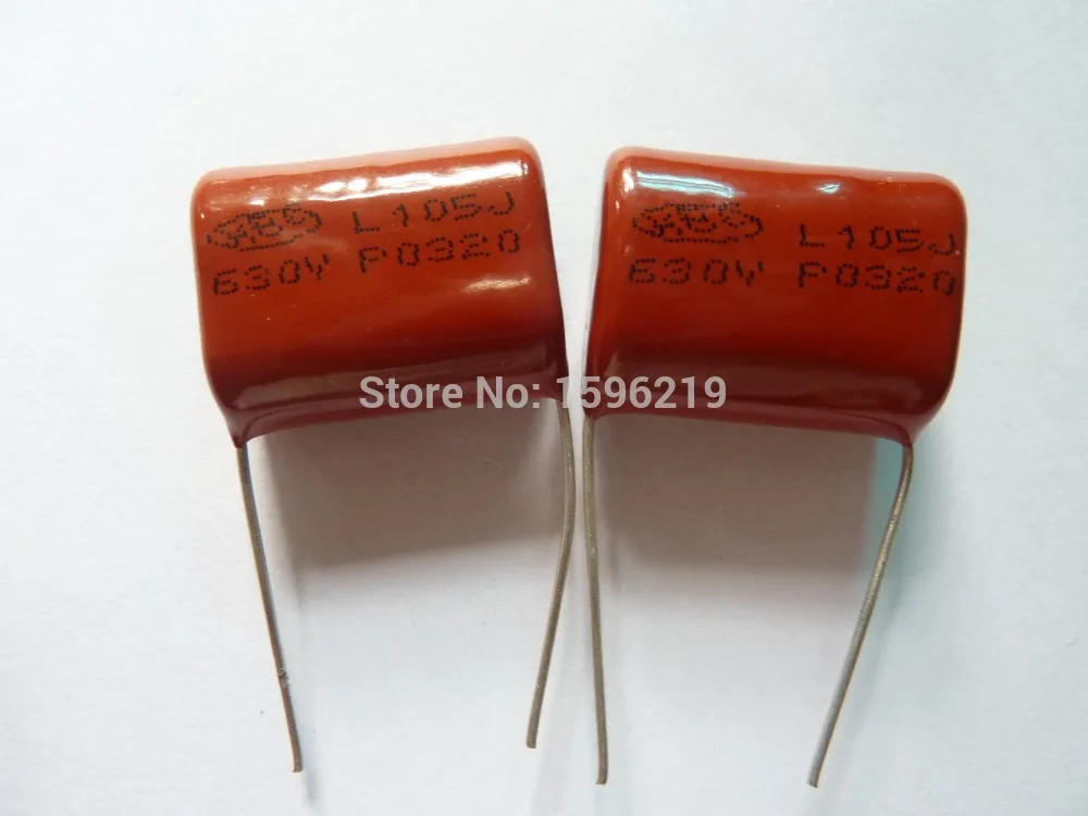 100pcs CBB 105 630V 105J CBB21 1uF 1000nF P22 Metallized Polypropylene Film Capacitor