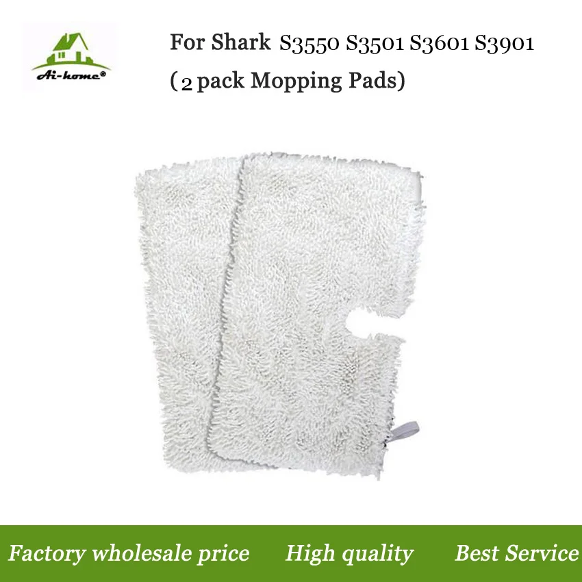 2 Pack Replacement Cleaning Microfiber Pads for Shark Pocket Steam Mop S3550 S3501 S3601 S3901