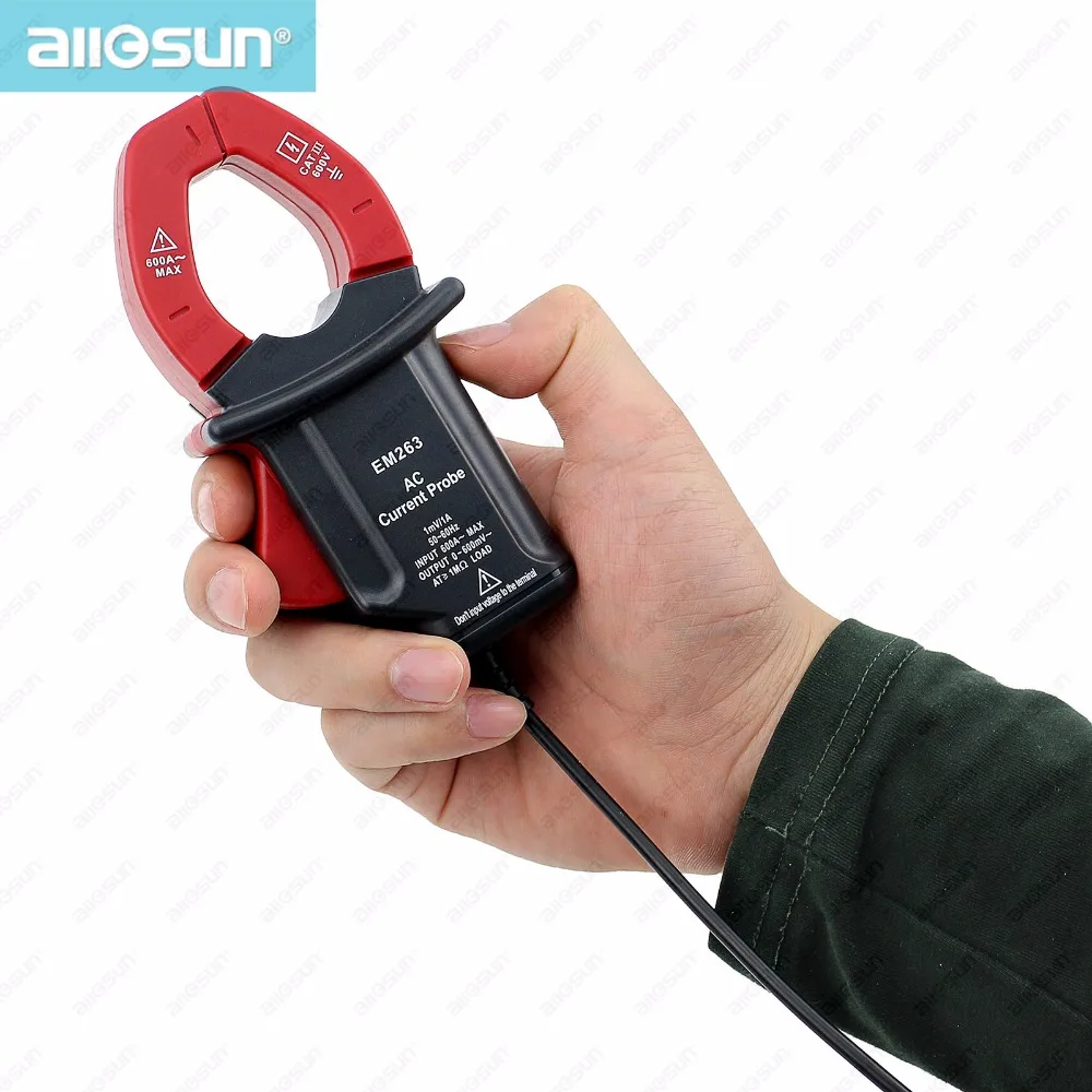 ALL SUN EM263 Compact Current Probe Clamp With Multimeter Digital Clamp Meter Frequency Volt Output Electrical Instruments