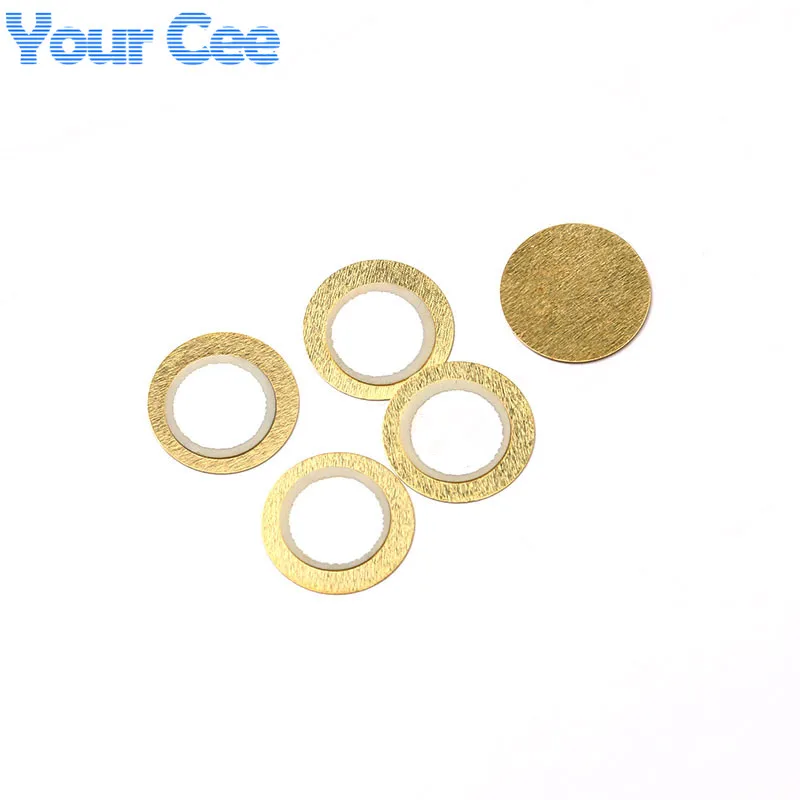 50pcs/10pcs 12mm Copper Piezo Disc 0.33mm Thickness for Buzzer Pressure Sensor Speaker DIY Electronic