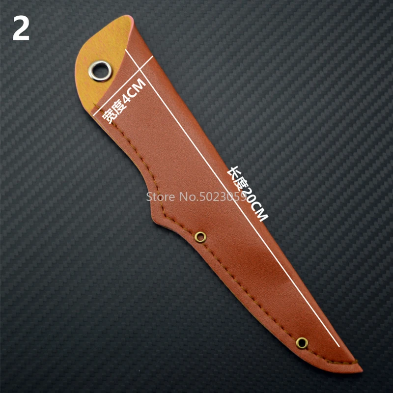 1piece Top Quality PU Leather case For DIY Knife handle material Straight knife Home Fruit knife Meat cleaver