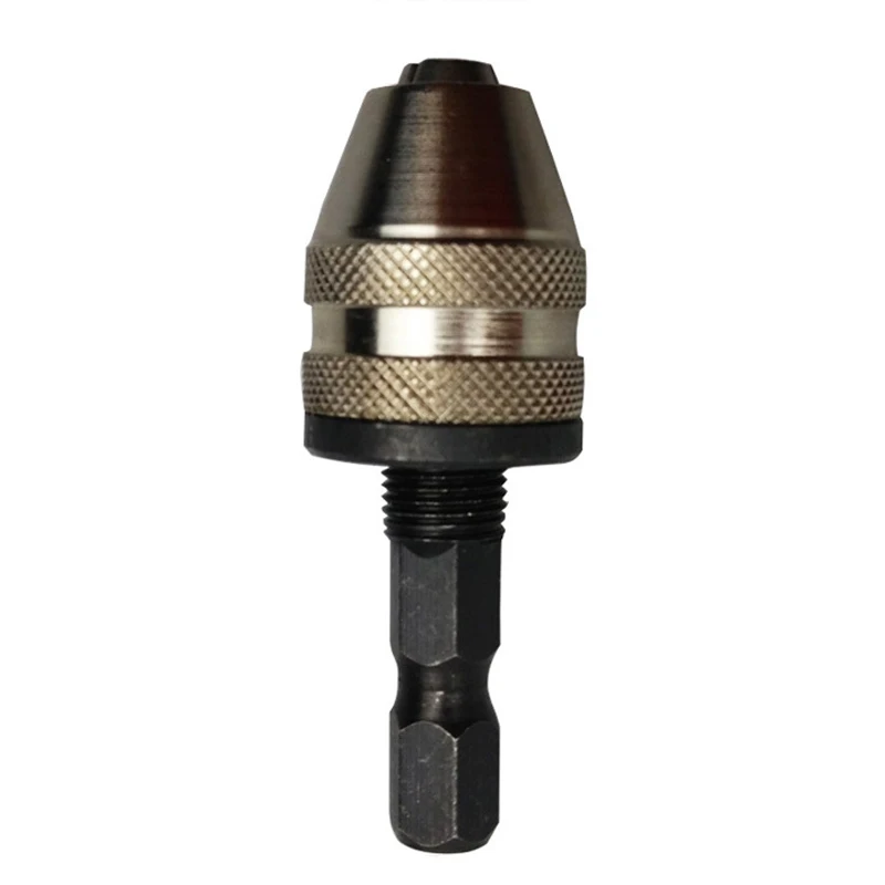New Keyless Hex Shank Dril Bit Converter Mini Quick Change Chuck Screwdriver Impact Driver Adaptor 0.5 - 3mm Power Rotary Tools
