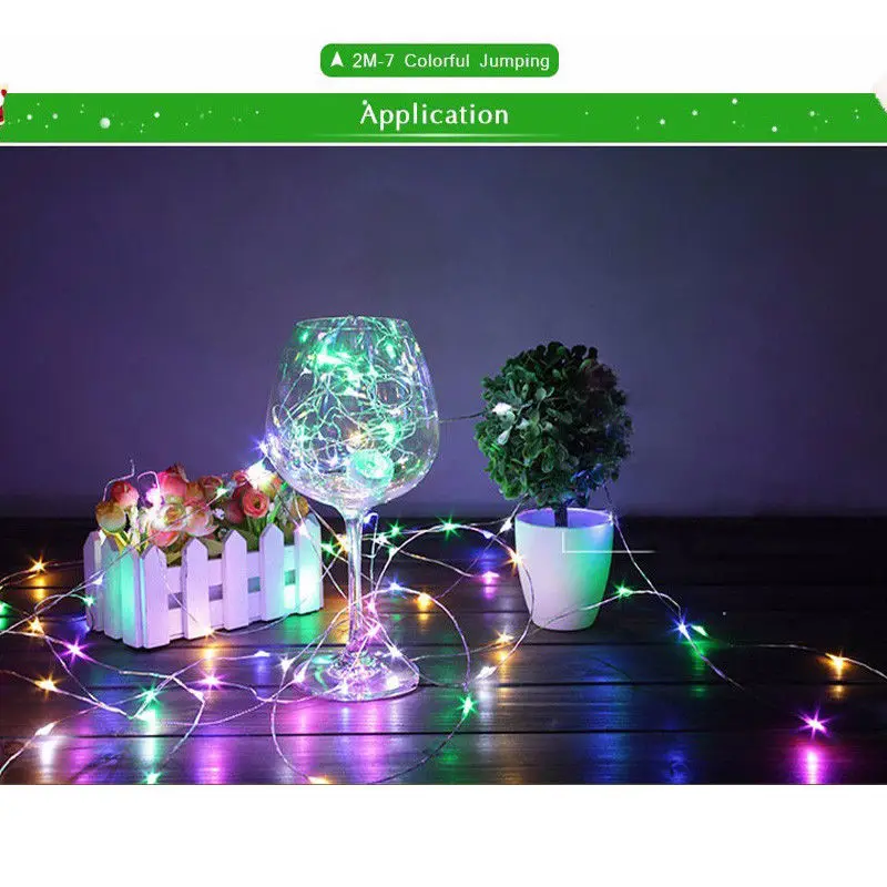 5M 10M LED Bendable Silver Wire Fairy String Lights Tree Branch Twigs 1A power