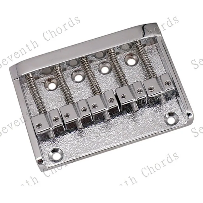 EIN Set Chrome 5 Saiten Bass Brücke Für Bass Gitarre Sattel Musical Instrument Zubehör Teile – Detail 3