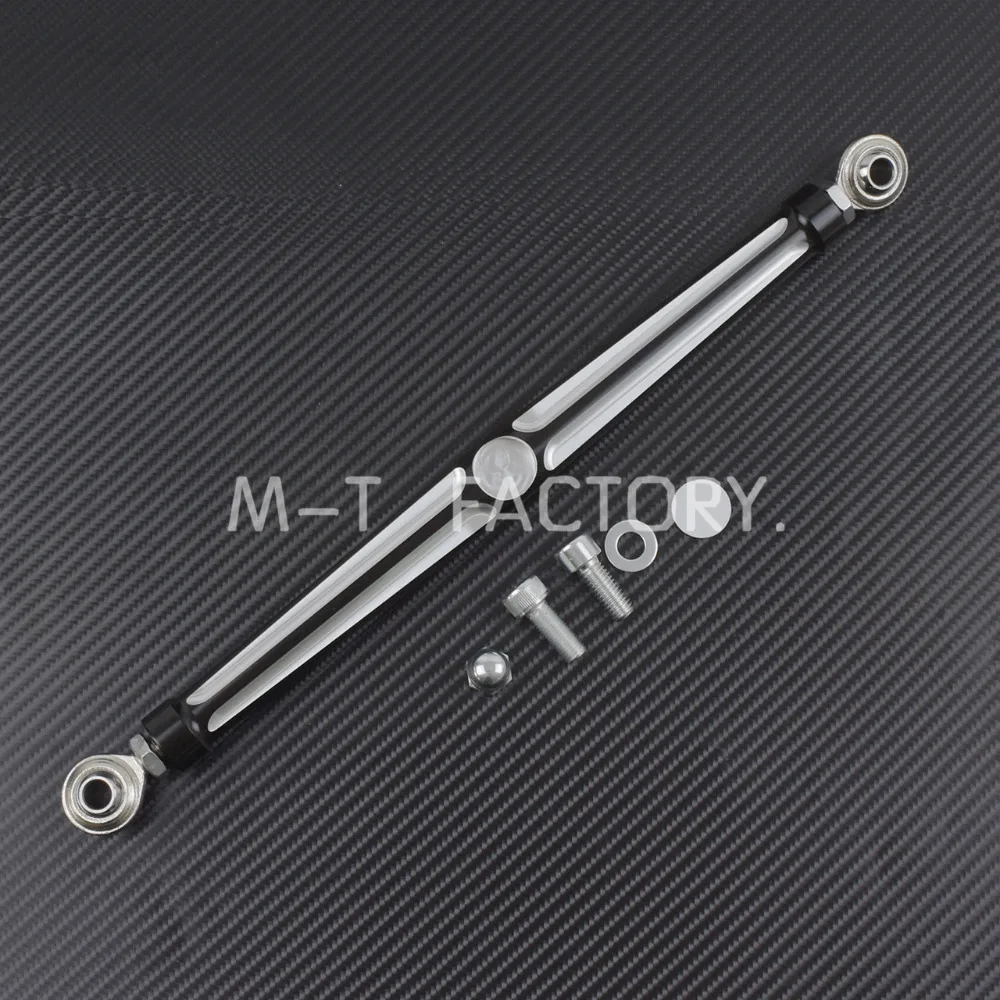 Motorcycles Gear Shift lever Shift Linkage Round Rod 320mm Black CNC Aluminum For Harley Touring Twin - Cam