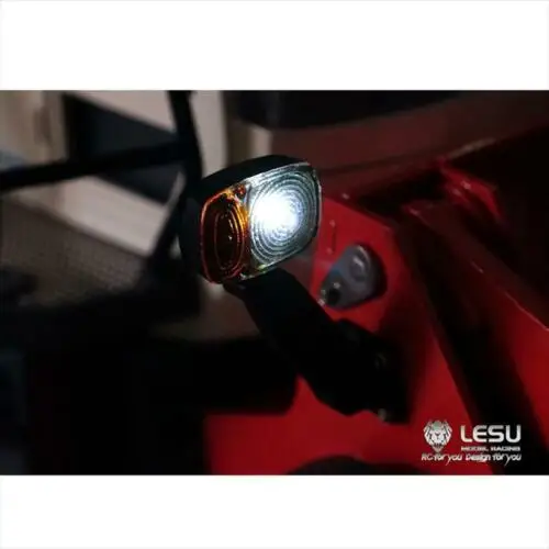 LED Front Light Headlamp for LESU 1/15 RC Hydraulic Loader Model DIY Truck Car TH14421