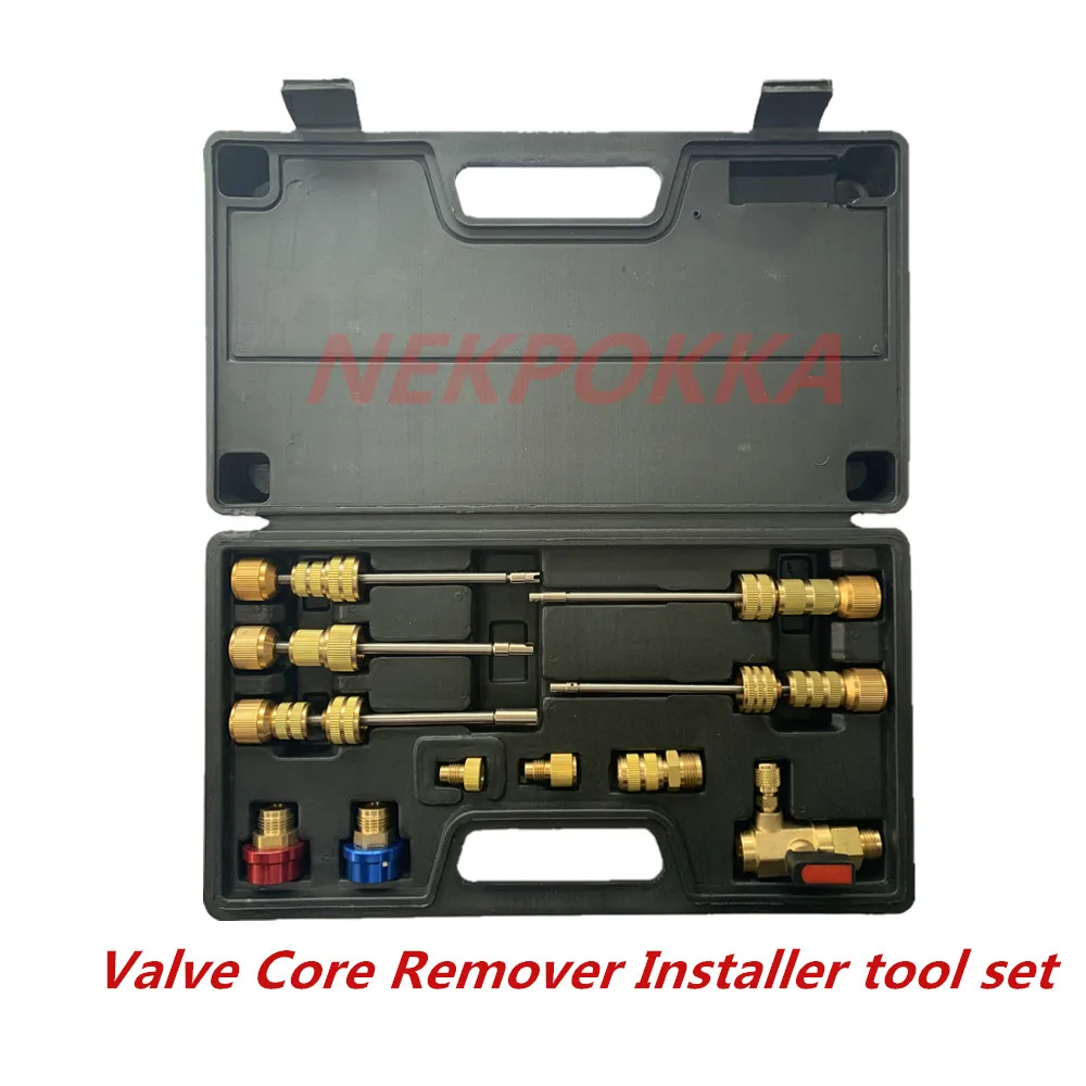 

Air-conditioning Valve Core Installation-Disassembly Tool,Air conditioning refrigerant leak-free valve core removal tool