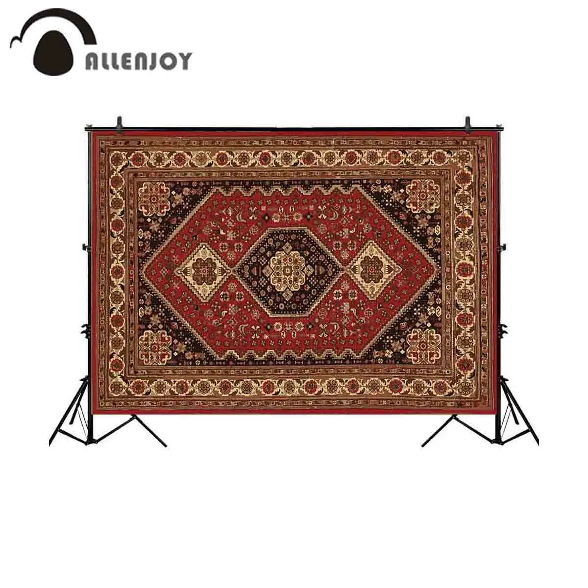 Allenjoy photography backdrop vintage persian carpet pattern texture background photocall studio photoshoot prop custom decor