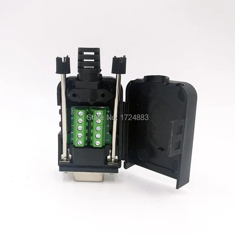 DB9 serial COM RS232 transfer-free Male Female Signals terminals connector D sub 9Pin hole