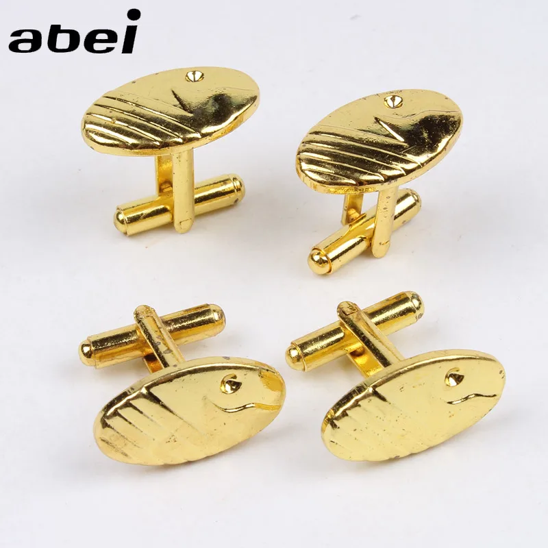 Men Birthday Gift Shirt Cufflinks Metal Gold Cuff Button Classic cuff link