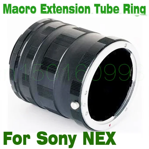 Macro Extension Tube 3 Rings for Sony ILCE NEX E-mount NEX3N NEX5 NEX5N NEX7 NEX6 NEX5T NEX5R A5100 A5000 A6000 A3000 NEX-VG10