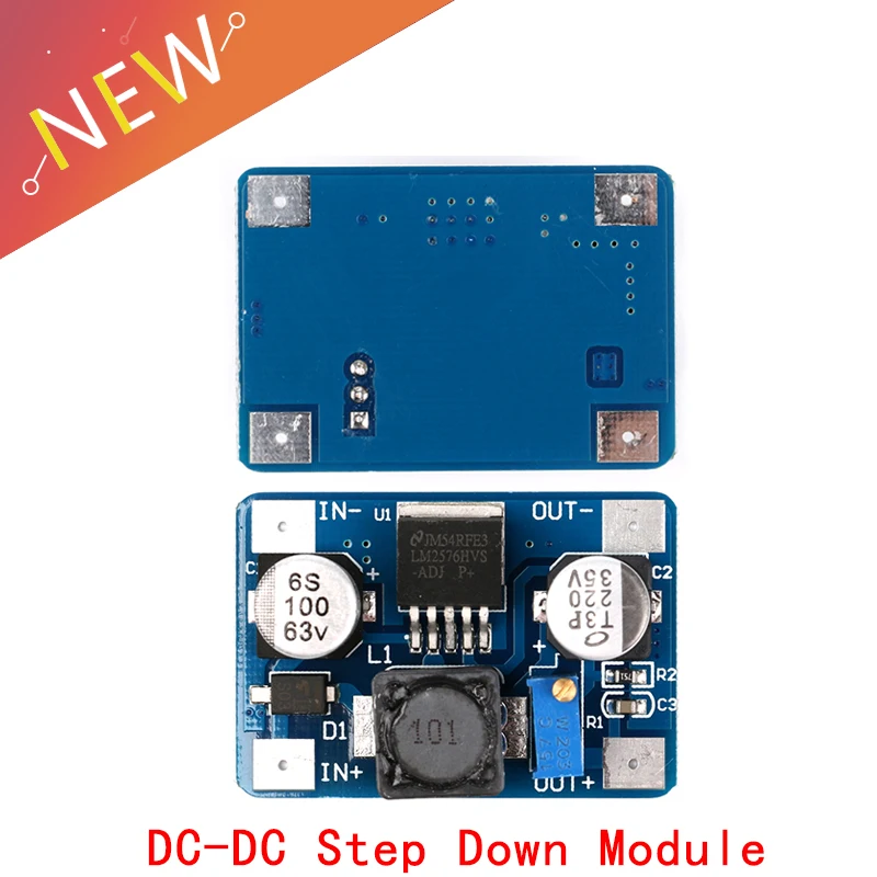 LM2576HV DC-DC Step Down Adjustable Power Supply Module DC-DC 5V-60V Input 1.25V-26V Output