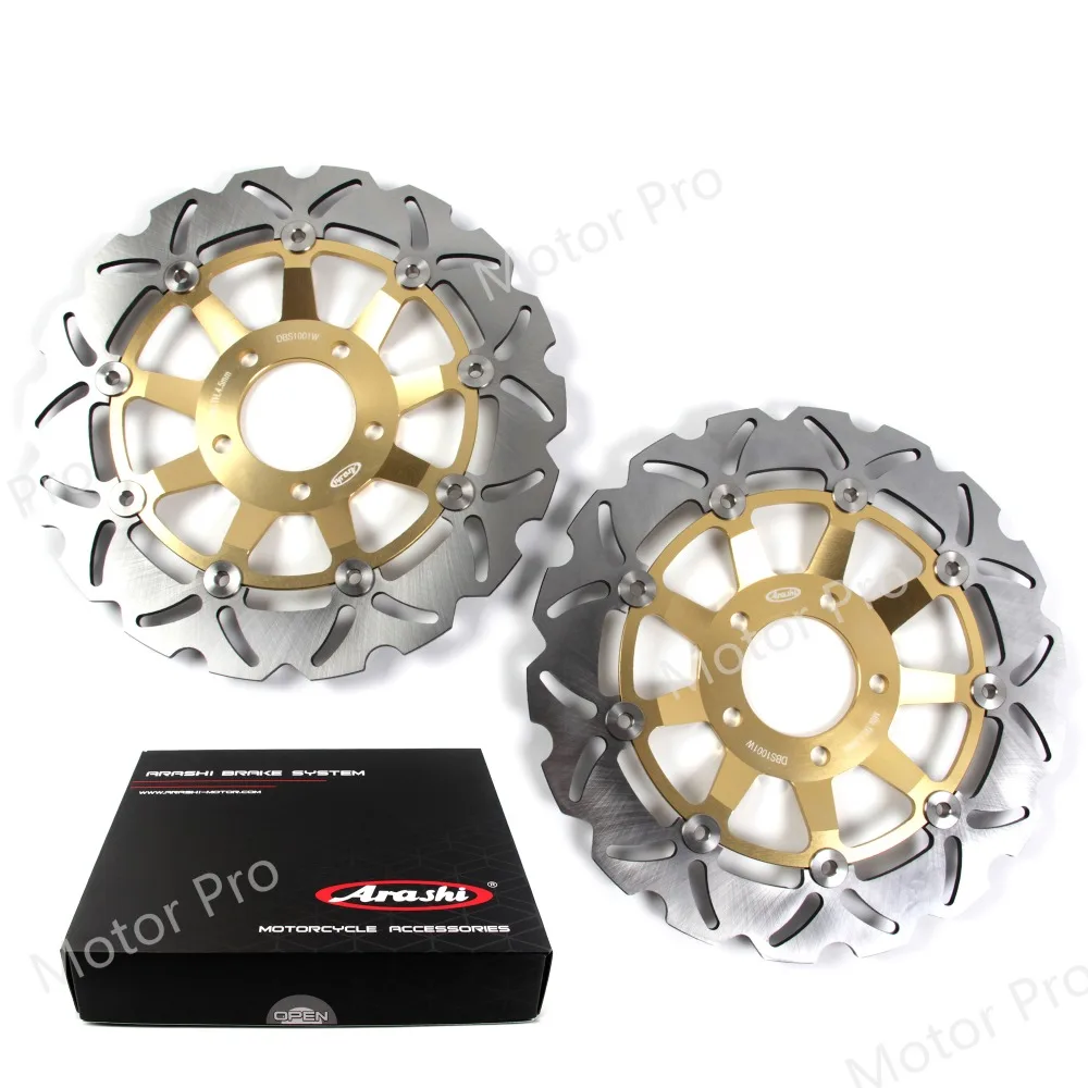 For Suzuki SV650 1999 2000 2001 2002 Front Rear Brake Disc Disk Rotor Kit Motorcycle SV 650 RF600R GSX 600 750 F GSX-F 2003 GOLD