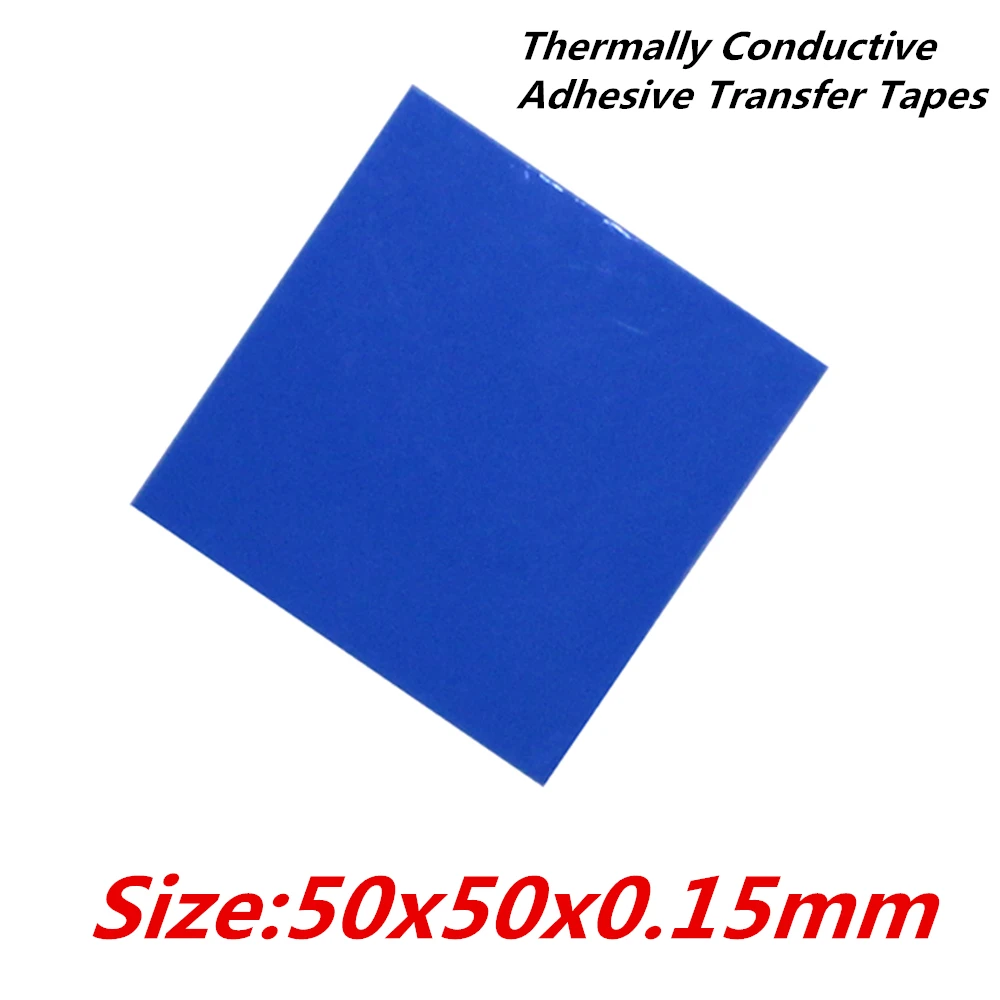 

30pcs/lot 50x50mm Thermally Conductive Adhesive Transfer Tapes thermal pad double sided tape for heatsink radiator