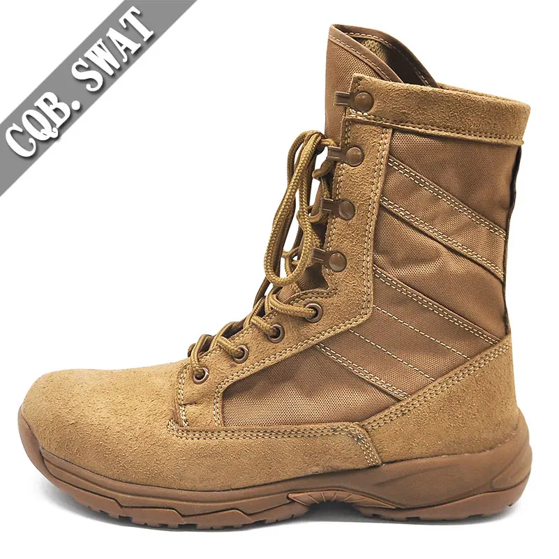 

Light Style Brown Suede Leather Boots Outdoor Footwear Tactical Boots Men Shoes Size 38-45