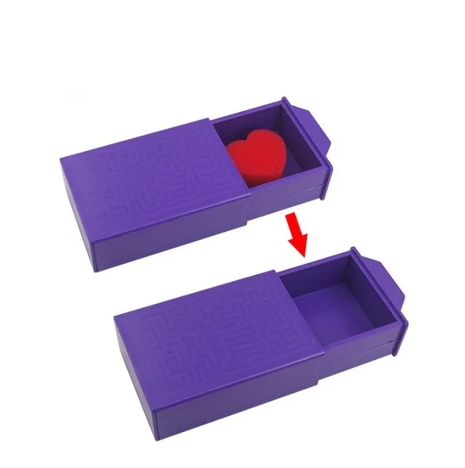 Variety magic props plastic magic box purple pull box magic tool magic toy easy to use YH1726