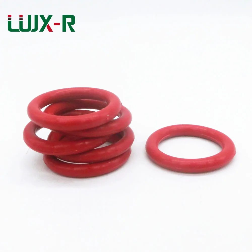 LUJX-R O Ring Seal 4mm Red Silicone Gasket Sealing VMQ O-Ring Washer OD 28/31/32/34/36/37/39/40mm O Type Ring Watertightness