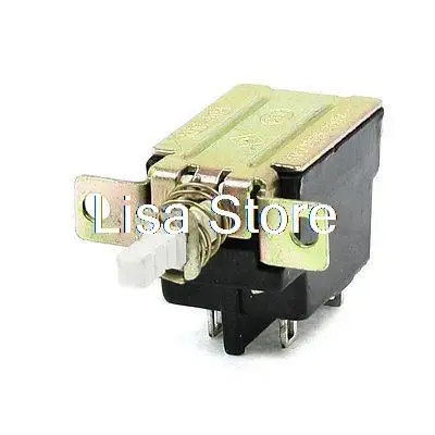 8A/128A 250V AC 4 Pin Terminal DPST Push Button Power Switch European Popular Push Button