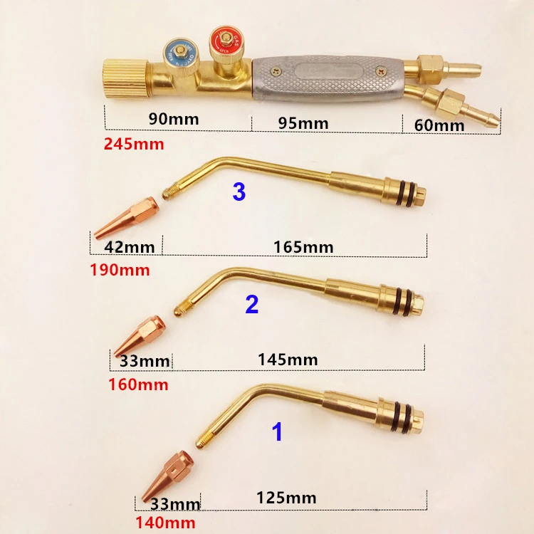 Welding Torch Japanese Type Jet Torch Gas Welding Tools High-grade Oxygen Acetylene Portable Propane Welding Gun