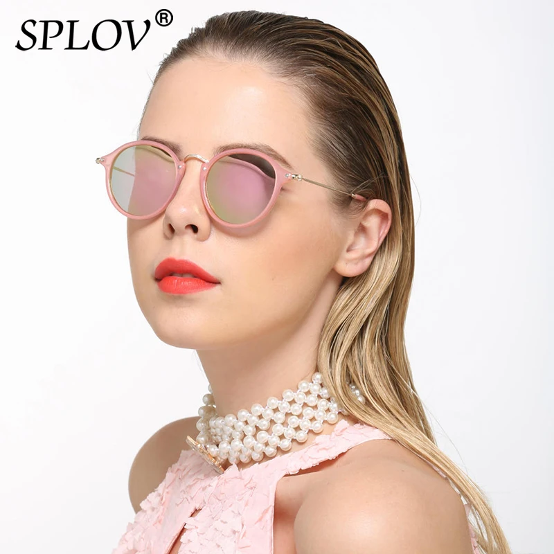 SPLOV New Fashion Round Polarized Sunglasses Retro Men Women Brand Designer Coating Mirrored Sun Glasses Gafas De Sol UV400 image 2
