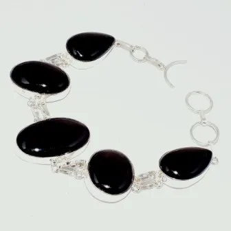 

Balck Onyx Bracelet , 24.7 cm, B3290