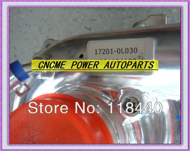 WW TURBO CT16 17201-OL030 17201 OL030 turbocompresor refrigerado por aceite para TOYOTA Hilux Hi-lux Vigo D4D 2KD 2KD-FTV 2.5L 17201-0L030