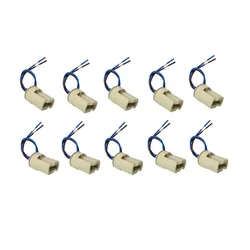 10pcs/lot  Lamp Base G9 Lamp Holder Ceramic Connector Socket for G9 LED Halogen Bulb Light